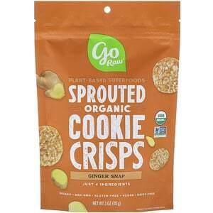 Go Raw, Organic, Sprouted Super Cookies, Ginger Snaps, 3 oz (85 g) - Supply Center USA