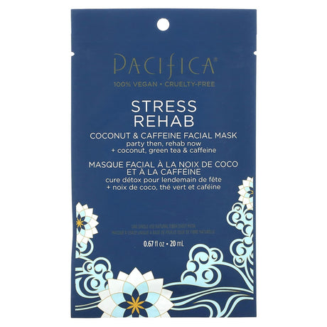 Pacifica, Super Green Detox, Beauty Facial Mask, Kale & Charcoal, 1 Sheet Mask, 0.67 fl oz (20 ml) - Supply Center USA