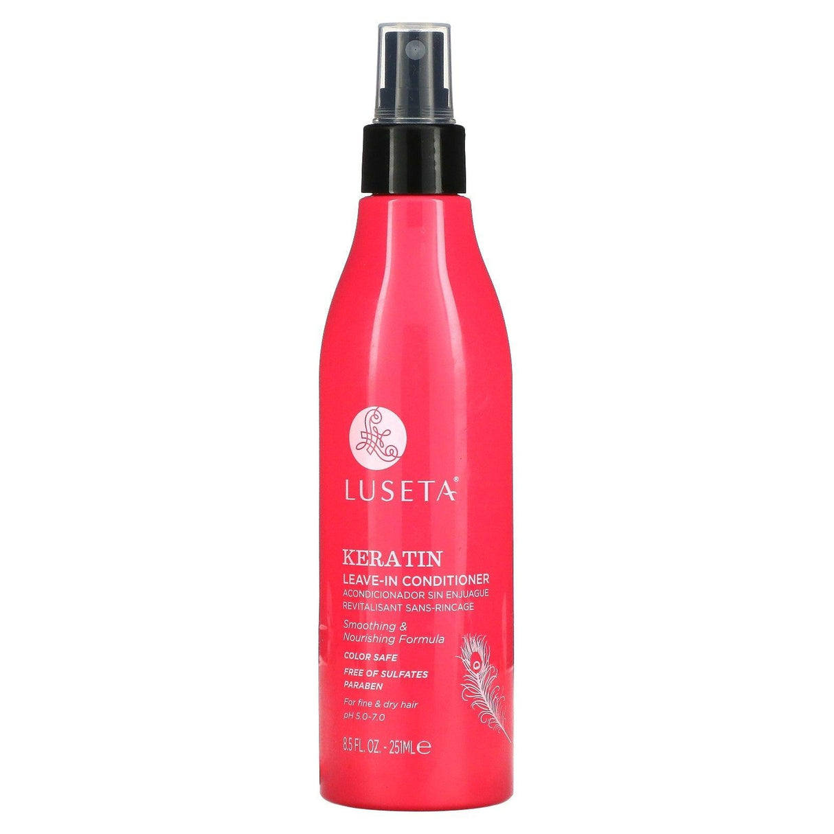 Luseta Beauty, Keratin, Leave-In Conditioner, For Fine & Dry Hair, 8.5 fl oz (251 ml) - Supply Center USA