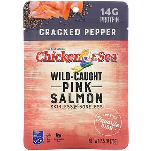 Chicken of the Sea, Wild-Caught Pink Salmon, Cracked Pepper, 2.5 oz ( 70 g) - Supply Center USA