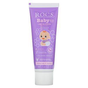 R.O.C.S., Baby, Lime Blossom Toothpaste, 0-3 Years, 1.6 oz (45 g) - Supply Center USA