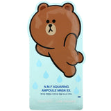 Mediheal, Line Friends, N.M.F Aquaring Ampoule Beauty Mask EX, 1 Sheet , 27 ml - Supply Center USA