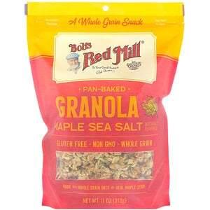 Bob's Red Mill, Pan-Baked Granola, Maple Sea Salt, 11 oz (312 g) - HealthCentralUSA