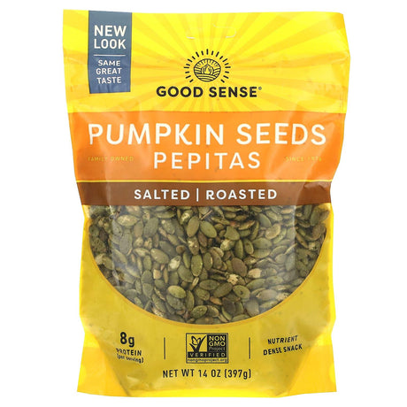 Good Sense, Pumpkin Seeds Pepitas, Salted & Roasted, 14 oz (397 g) - Supply Center USA