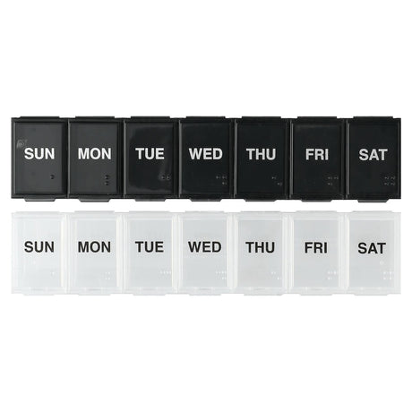 Ezy Dose, Weekly with Rounded Base, Pill Organizer, Large, 2 Count - Supply Center USA