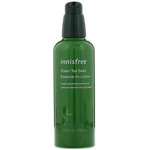 Innisfree, Green Tea Seed Essence-In-Lotion, 3.38 fl oz (100 ml) - Supply Center USA