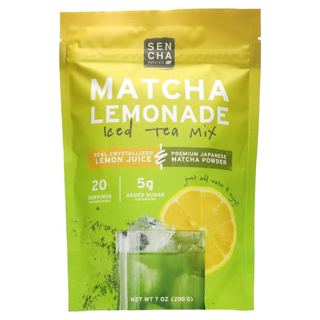 Sencha Naturals, Matcha Lemonade, Ice Tea Mix, 7 oz (200 g) - Supply Center USA