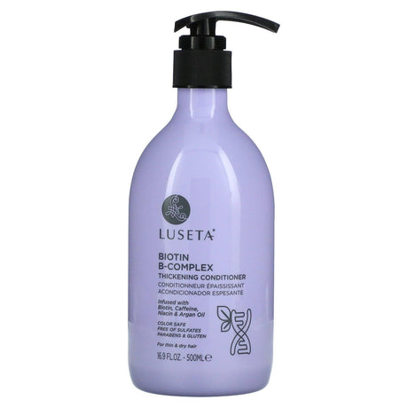 Luseta Beauty, Biotin B-Complex Thickening Conditioner, For Thin & Dry Hair, 16.9 fl oz (500 ml) - Supply Center USA