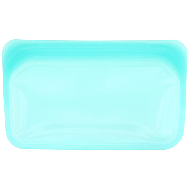 Stasher, Reusable Silicone Food Bag, Snack Size Small, Aqua, 9.9 fl oz (293.5 ml) - HealthCentralUSA