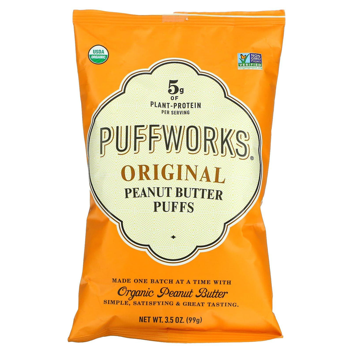 Puffworks, Peanut Butter Puffs, Original, 3.5 oz (99 g) - Supply Center USA