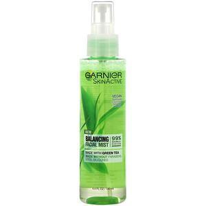 Garnier, SkinActive, Balancing Facial Mist with Green Tea, 4.4 fl oz (130 ml) - Supply Center USA