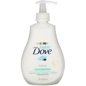 Dove, Baby, Sensitive Moisture Lotion, Fragrance Free, 13 fl oz (384 ml) - Supply Center USA