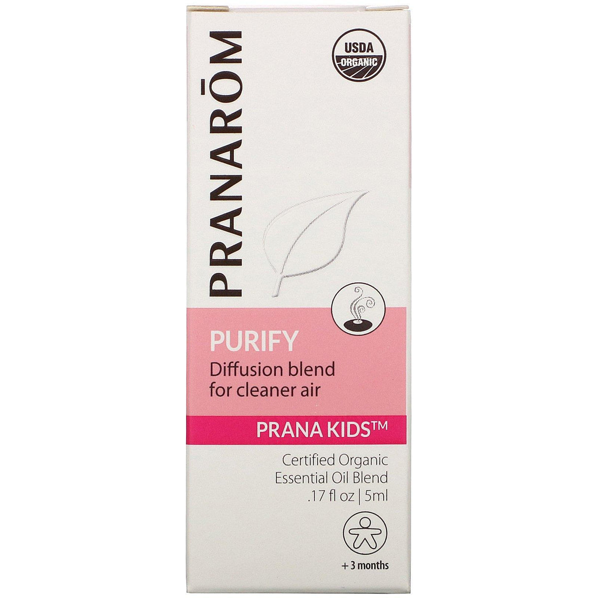 Pranarom, PRANA KIDS, Essential Oil, Purify, + 3 Months, .17 fl oz (5 ml) - Supply Center USA