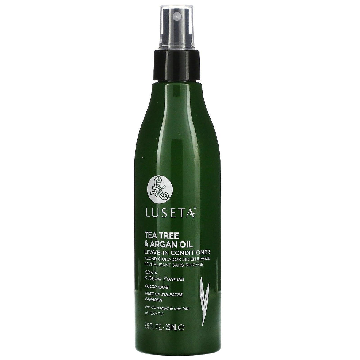 Luseta Beauty, Tea Tree & Argan Oil, Leave-In Conditioner, For Damaged & Oily Hair, 8.5 fl oz (251 ml) - Supply Center USA