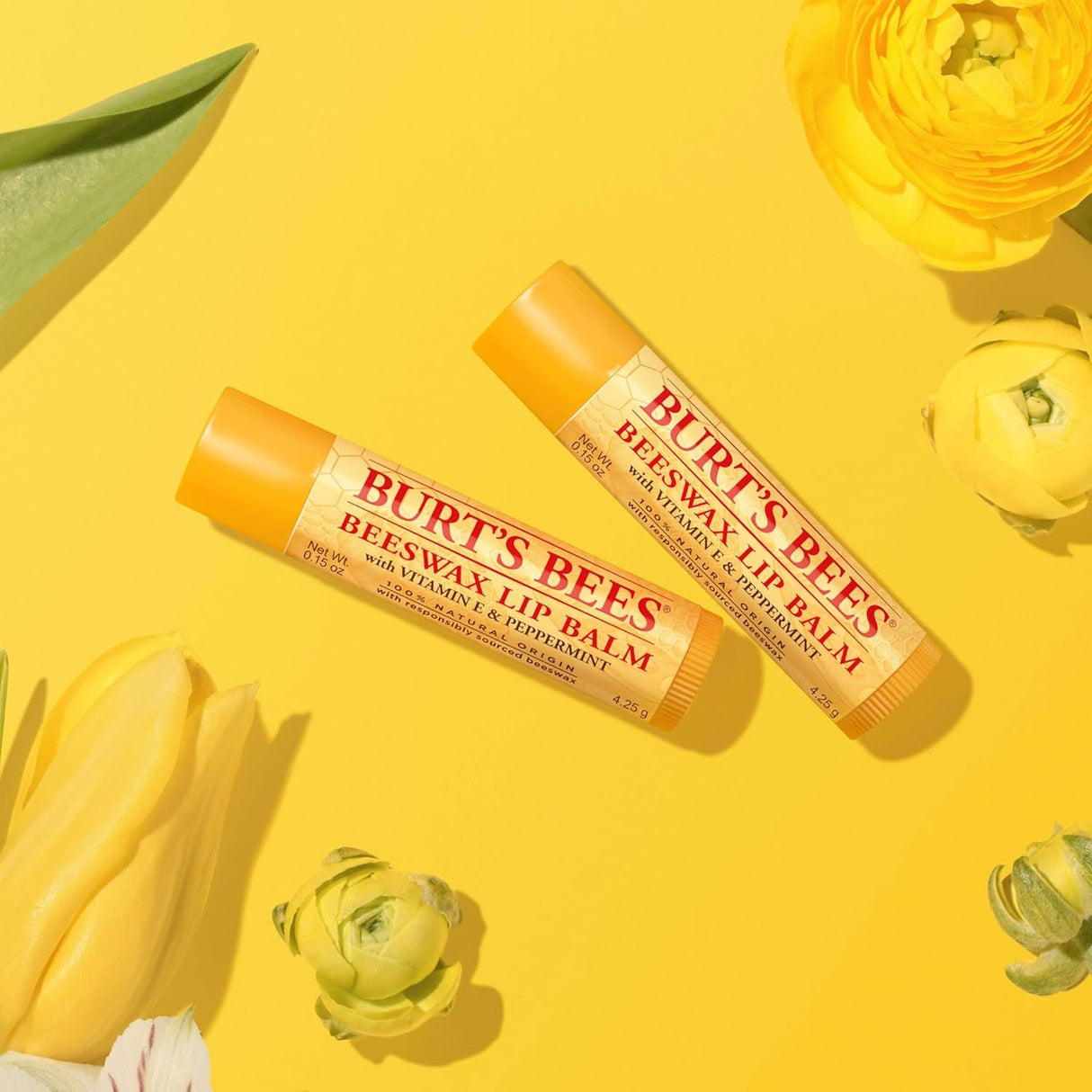 Burt'S Bees Lip Balm - Original Beeswax 12 Count Pack in Bulk, Lip Moisturizer with Responsibly Sourced Beeswax, Tint-Free, Natural Origin Conditioning Lip Treatment, 12 Tubes, 0.15 Oz