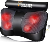 VIKTOR JURGEN Christmas Back Massager Gifts, Shiatsu Kneading Massager for Neck and Shoulder, Massage Pillow with Heat Relaxation Gifts for Women/Men/Dad/Mom//Mothers Day/Fathers Day/Valentine'S Day