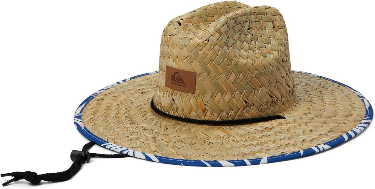 Quiksilver Men'S Pierside Print Lifeguard Beach Sun Straw Hat - Supply Center USA