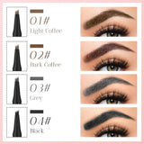 Eyebrow Tattoo Pencil 4 Fork Tip 3D Microblading, 2024 New Waterproof Eyebrow Pencil, Natural Makeup Fine Stroke Magic Eyebrow Pencil with 4 Micro-Fork Tip for Women (Dark Brown) - Supply Center USA