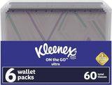 Kleenex On-The-Go Facial Tissues, 8 On-The-Go Packs, 10 Tissues per Box, 3-Ply (80 Total Tissues), Packaging May Vary