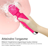 Vibrator Wand,Adult Sex Toy Wand, G Spot Dildo, Clit Vibrator, Sex Vibrators,Clitoris Stimulation,With 8 Speeds & 20 Patterns, Quiet,Fully Waterproof,Vibrating Wand for Her Pleasure (Rose Red)