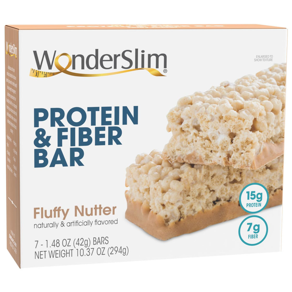 Wonderslim Protein & Fiber Bar, Salted Toffee Pretzel, 15G Protein, 7G Fiber, Gluten Free (7Ct)