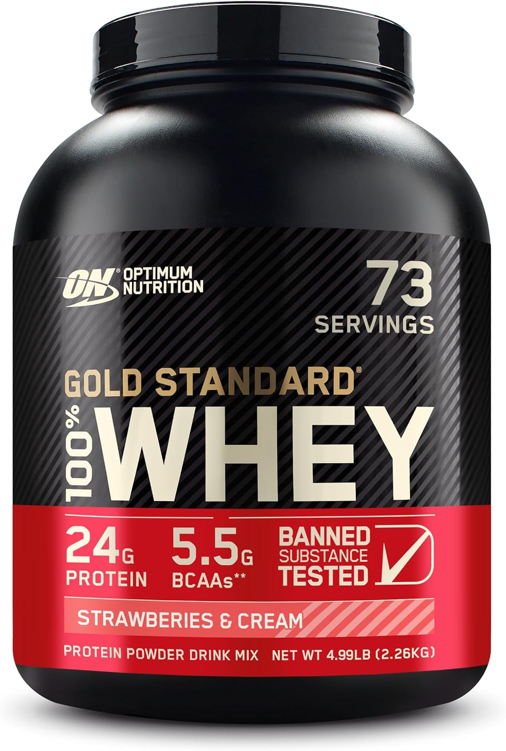 Optimum Nutrition Gold Standard 100% Whey Protein Powder, Double Rich Chocolate, 2 Pound (Packaging May Vary)