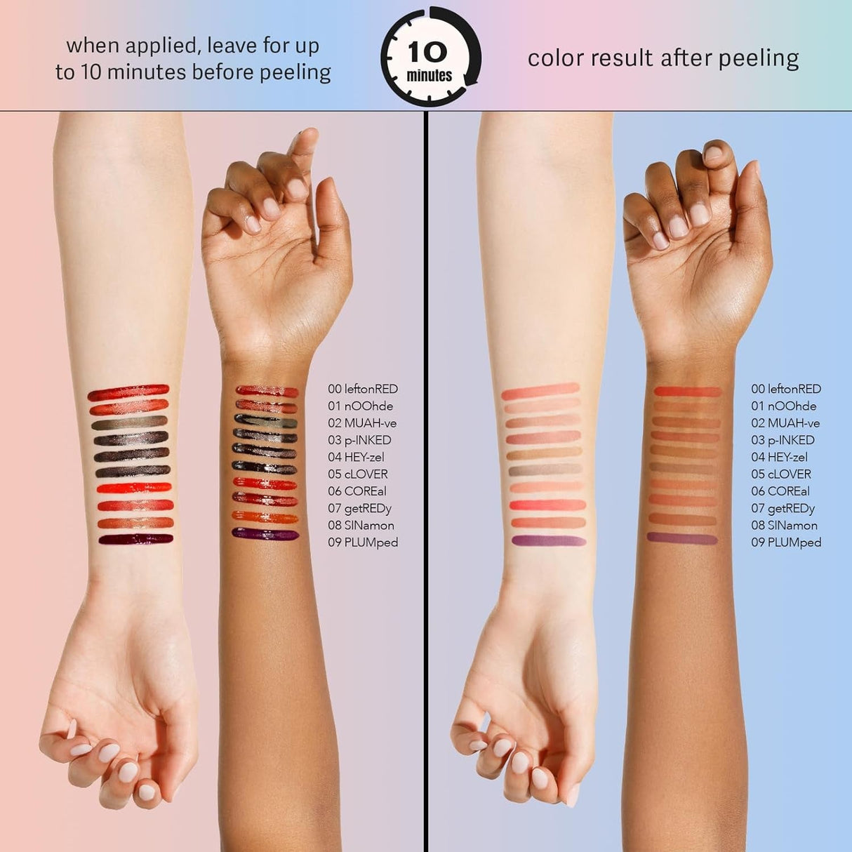 Sacheu Lip Liner Stay-N - Peel off Lip Liner Tattoo, Peel off Lip Stain, Long Lasting Lip Stain Peel Off, Infused with Hyaluronic Acid & Vitamin E, for All Skin Types, P-Inked