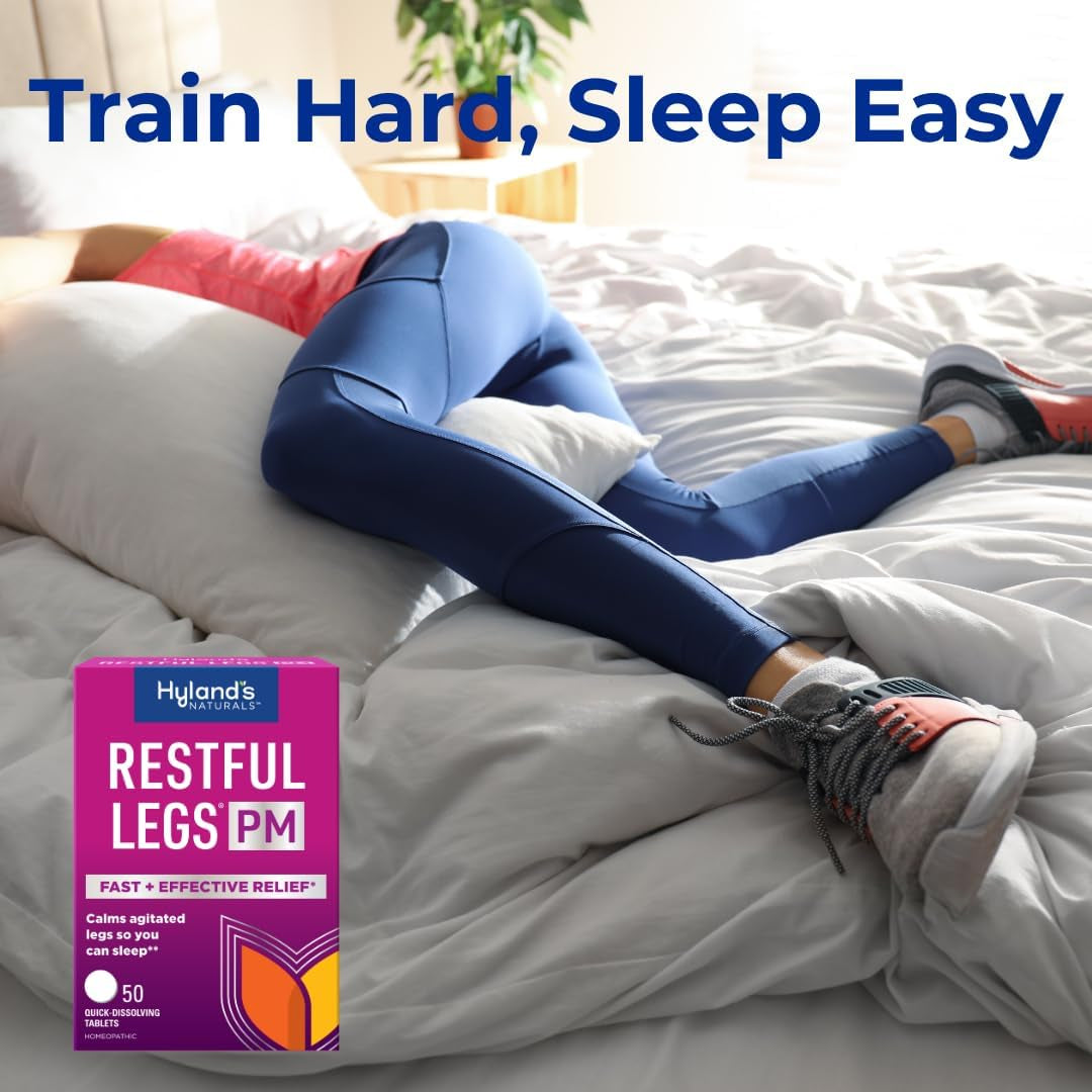 Hyland'S Restful Legs PM Tablets, Nighttime Formula, Quick Dissolving Tablets, 50 Count