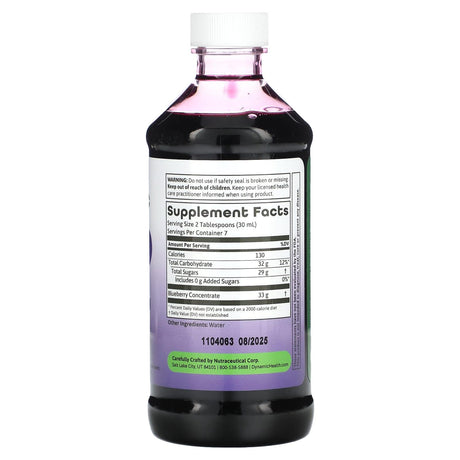 Dynamic Health, Blueberry Concentrate, 8 fl oz (237 ml) - Supply Center USA