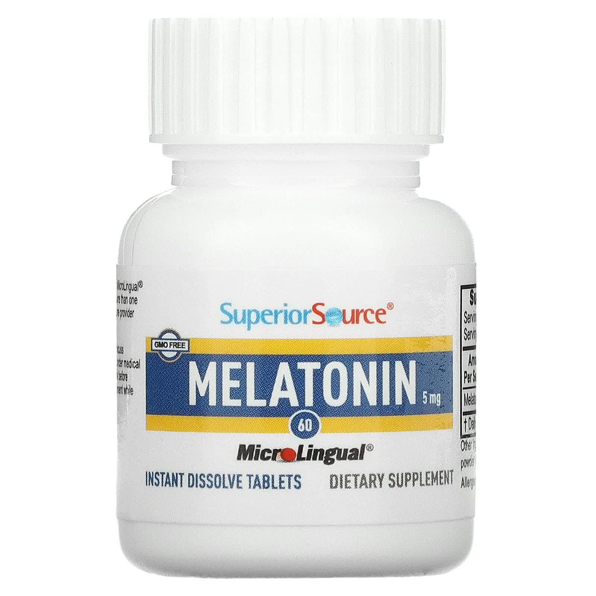 Superior Source, Melatonin, 3 mg, 60 MicroLingual Instant Dissolve Tablets - Supply Center USA