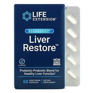 Life Extension, FLORASSIST Liver Restore, 60 Vegetarian Capsules - Supply Center USA