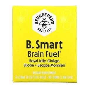 Beekeeper's Naturals, B. Smart Brain Fuel, 3 Vials, 0.35 fl oz (10 ml) Each - Supply Center USA