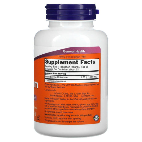 Now Foods, Colostrum Powder, 3 oz (85 g) - Supply Center USA