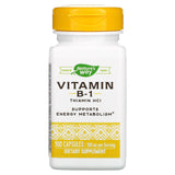 Nature's Way, Vitamin B-1, 100 mg, 100 Capsules - Supply Center USA