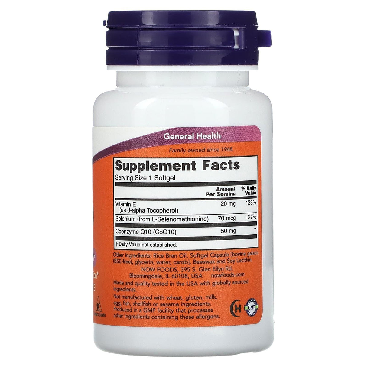 NOW Foods, CoQ10, 50 mg, 50 Softgel - Supply Center USA