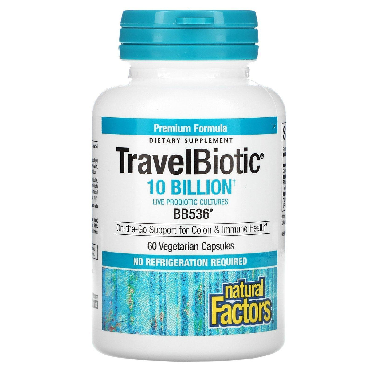 Natural Factors, Travel Biotic, BB536, 10 Billion, 30 Vegetarian Capsules - Supply Center USA