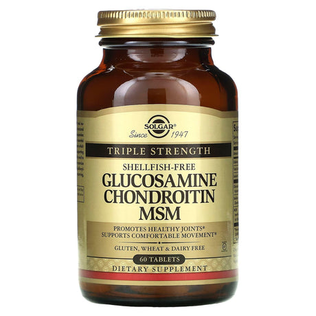 Solgar, Glucosamine Chondroitin MSM, Triple Strength, 120 Tablets - Supply Center USA