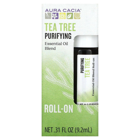 Aura Cacia, Essential Oil Blend, Clarifying Roll-On, Eucalyptus, 0.31 fl oz (9.2 ml) - Supply Center USA