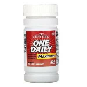 21st Century, One Daily, Maximum, 100 Tablets - Supply Center USA