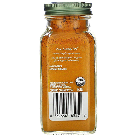 Simply Organic, Turmeric, 2.38 oz (67 g) - Supply Center USA