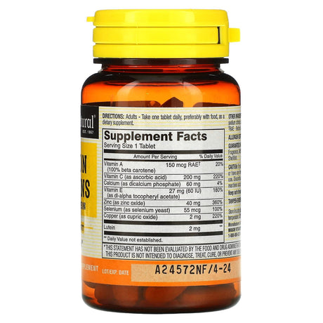 Mason Natural, Vision Vitamins Plus Lutein, 60 Tablets - Supply Center USA