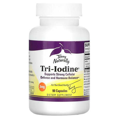 Terry Naturally, Tri-Iodine, 3 mg, 90 Capsules - Supply Center USA