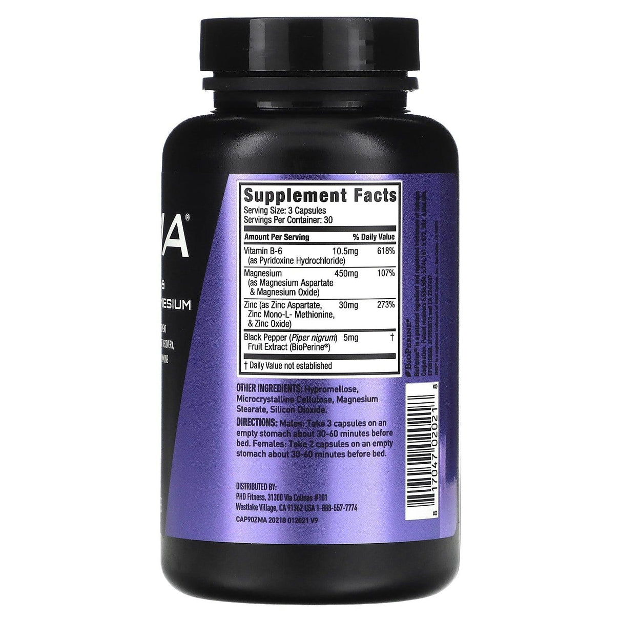 JYM Supplement Science, ZMA, Zinc & Magnesium, 90 Vegetarian Capsules - Supply Center USA