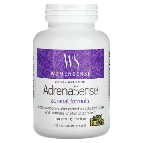 Natural Factors, Womensense, AdrenaSense, Adrenal Formula, 60 Vegetarian Capsules - Supply Center USA