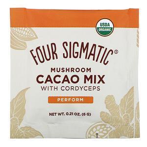 Four Sigmatic, Mushroom Cacao Mix with Cordyceps, 10 Packets, 0.21 oz (6 g) Each - Supply Center USA