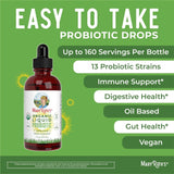 Maryruth Organics USDA Organic Liquid Probiotic, Digestive Health, Gut Health, Probiotics for Women, Probiotics for Men, Probiotics for Kids, Acidophilus Probiotic, Vegan, Non-Gmo, 40 Servings - Supply Center USA