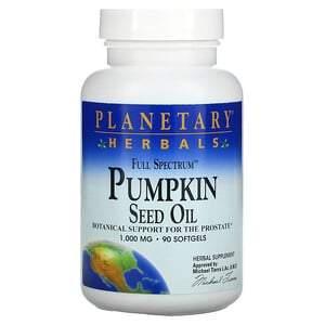 Planetary Herbals, Full Spectrum Pumpkin Seed Oil, 1,000 mg, 90 Softgels - Supply Center USA