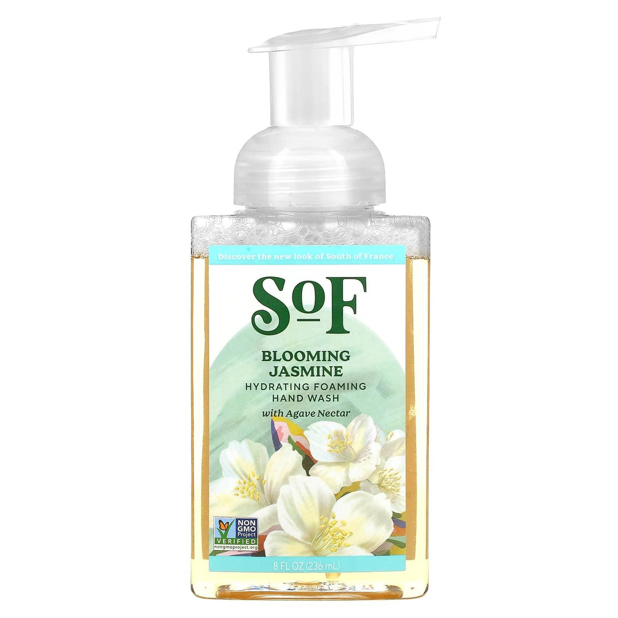 SoF, Hydrating Foaming Hand Wash with Agave Nectar, Blooming Jasmine, 8 fl oz (236 ml) - Supply Center USA