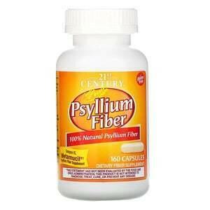 21st Century, Psyllium Fiber, 160 Capsules - Supply Center USA