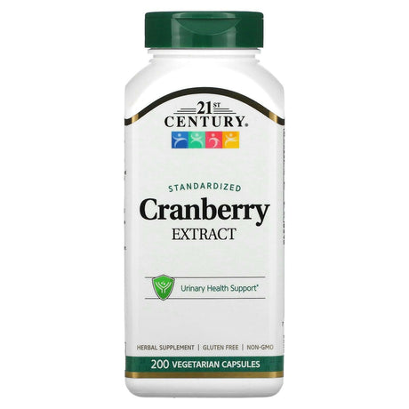 21st Century, Cranberry Extract, Standardized, 200 Vegetarian Capsules - Supply Center USA